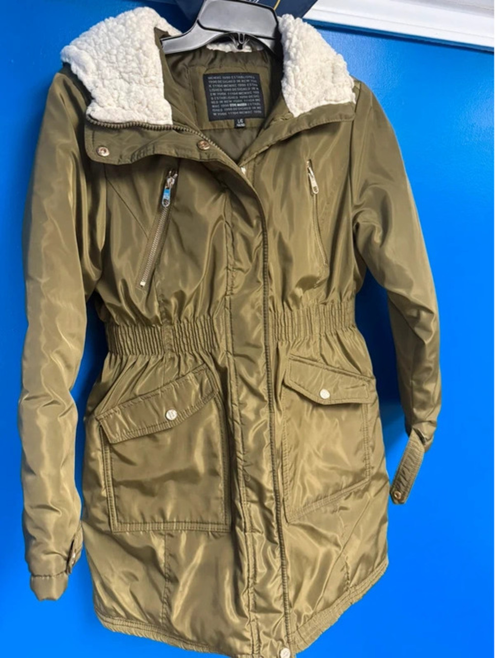 Steve Madden Olive Green Coat – Size L/G (14/16)